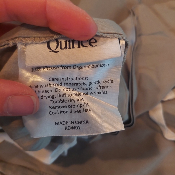 NWT! Quince 100% Organic Eucalyptus Bamboo Duvet Cover! King/ Cal King (823) - Picture 7 of 8